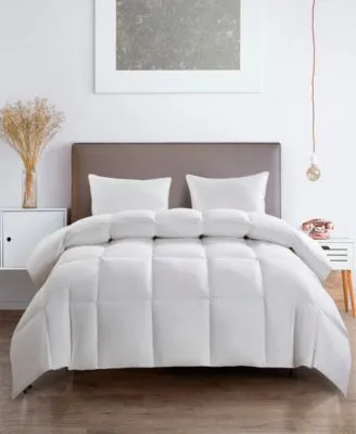 Serta White Goose Feather Down Fiber Light Warmth Comforters