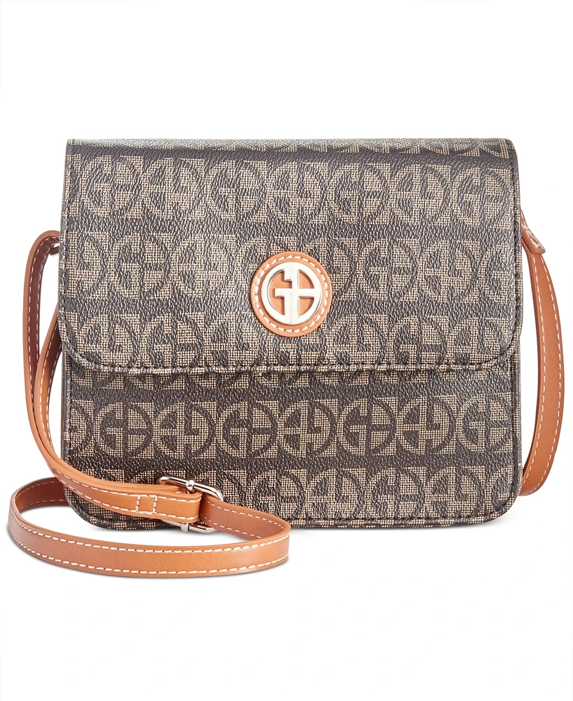 Giani Bernini Block Signature Crossbody Organizer, Exclusively at Macy's