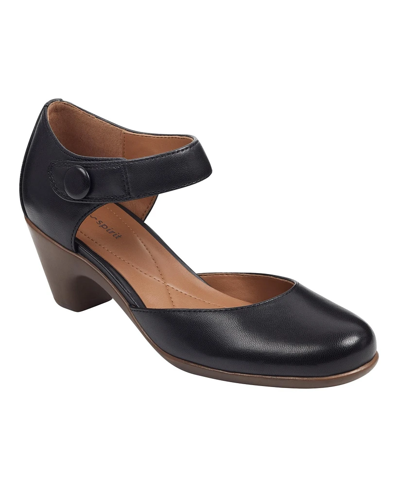 Easy Spirit Women's Clarice Mary Jane Block Heel Pumps