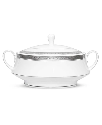 Noritake Crestwood Platinum Covered Vegetable Bowl