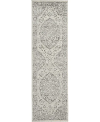 Long Street Looms Peace PEA05 Ivory 2'3" x 7'3" Runner Rug
