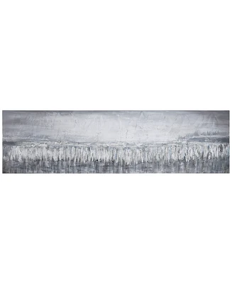 Empire Art Direct Silver Dust Textured Metallic Hand Painted Wall Art by Martin Edwards, 20" x 72" x 1.5"