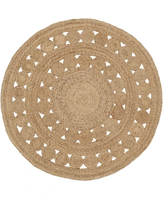 Closeout! Surya Sundaze Sdz-1008 Wheat 5' x 5' Round Area Rug