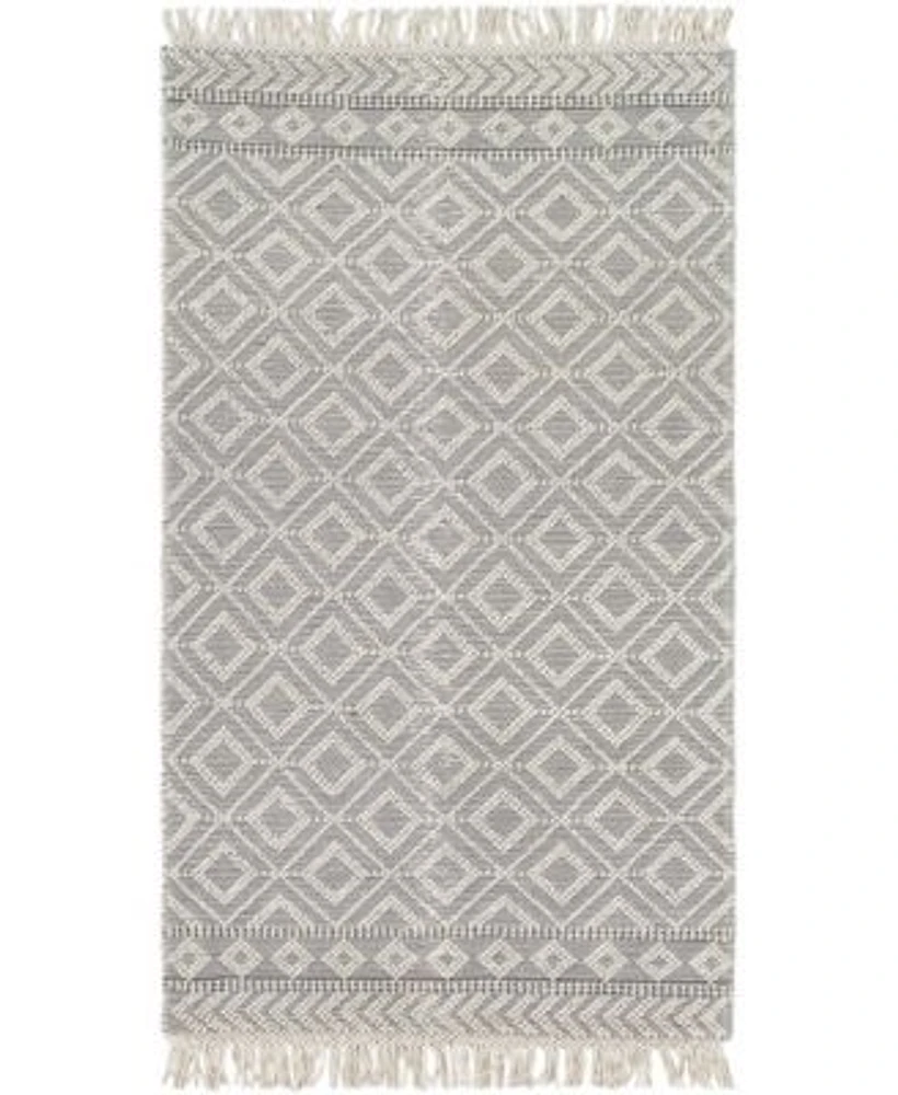Closeout Livabliss Farmhouse Tassels Fts 2303 Gray Rug