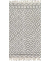 Closeout Livabliss Farmhouse Tassels Fts 2303 Gray Rug