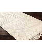 Livabliss Farmhouse Tassels Fts 2305 White Rug