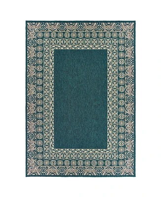 Oriental Weavers Latitude 1503B Blue 5'3" x 7'3" Outdoor Area Rug
