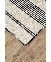 Feizy Duprine R0560 Black 4' x 6' Area Rug