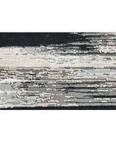 Feizy Micah R3338 Black 2'10" x 7'10" Runner Rug