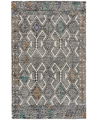 Feizy Arazad R8479 Black 3'6" x 5'6" Area Rug