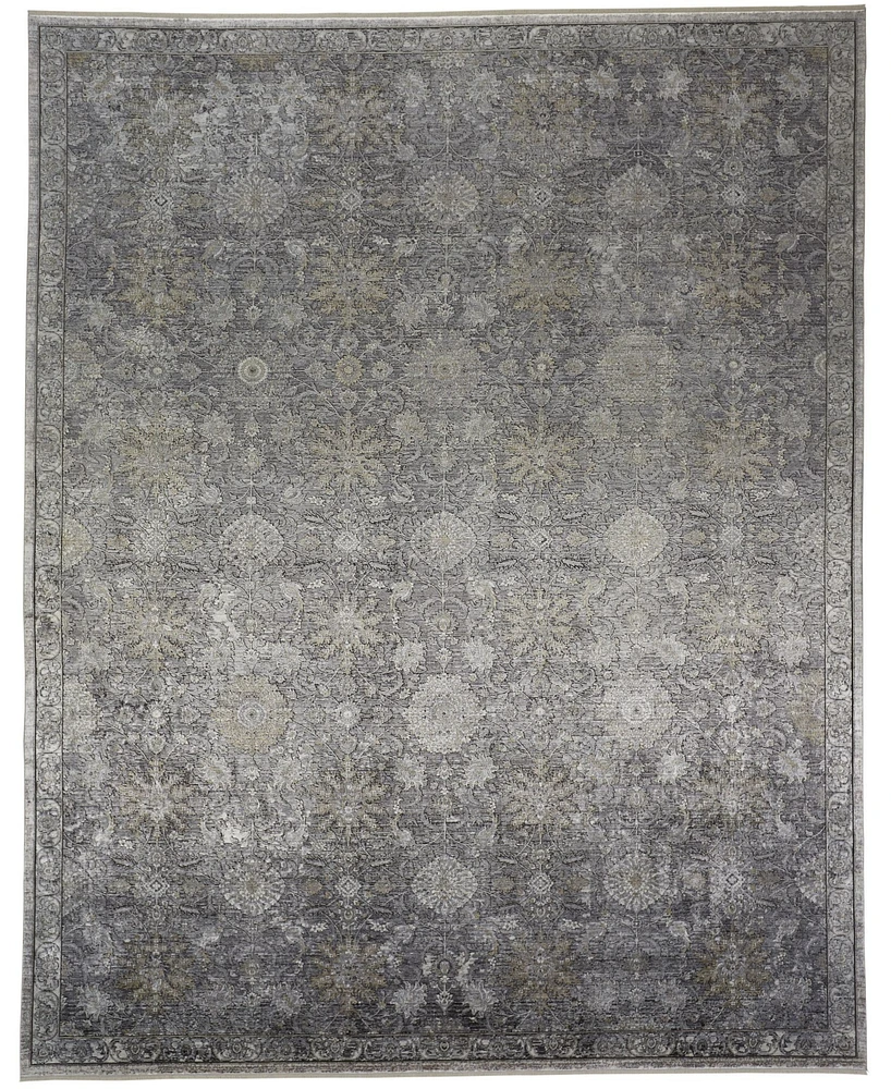 Feizy Sarrant R3965 Sand 6'7" x 9'10" Area Rug