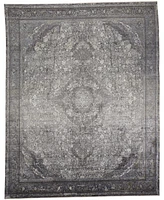 Feizy Sarrant R3967 Charcoal 6'7" x 9'10" Area Rug