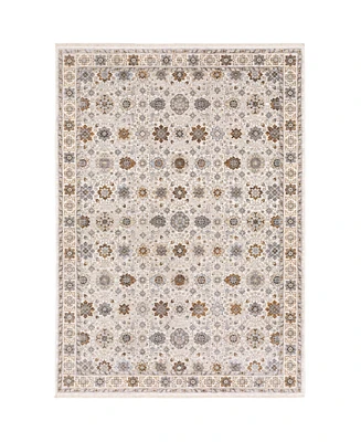 Oriental Weavers Maharaja 71W Ivory and Gold 2'3" x 7'6" Runner Rug