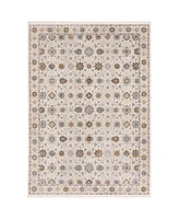 Oriental Weavers Maharaja 71W Ivory and Gold 6'7" x 9'6" Area Rug