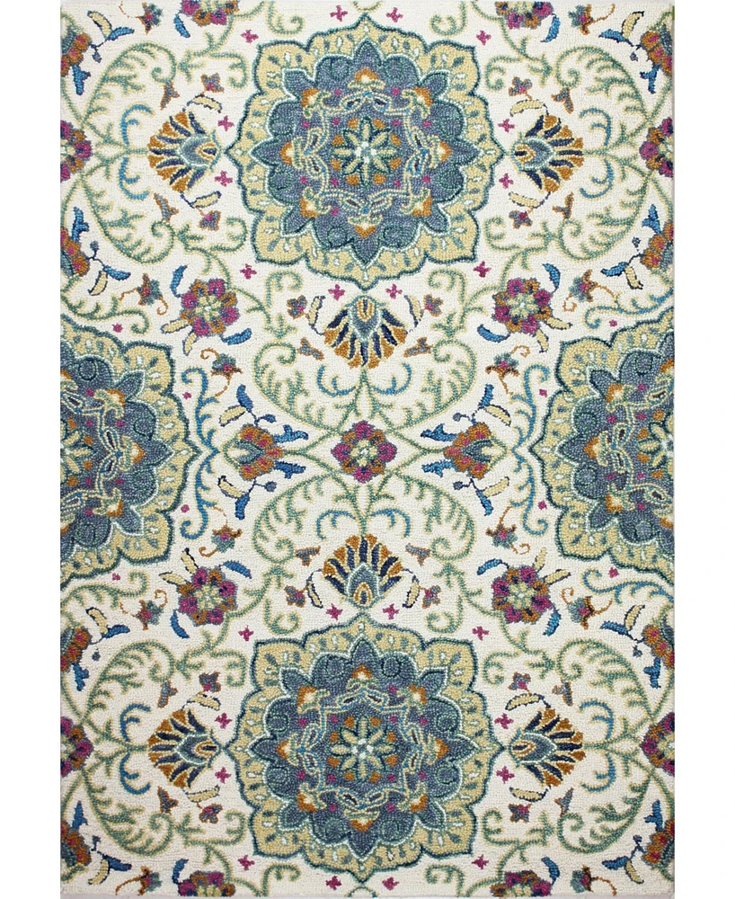 Closeout! Bashian Taron Val-06 Ivory 3'6" x 5'6" Area Rug