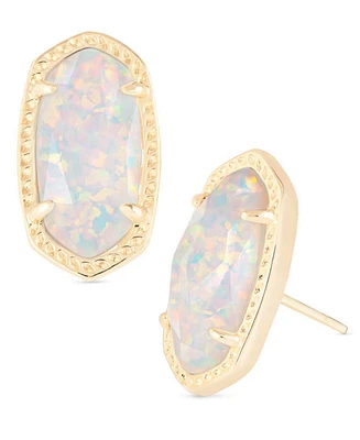 Kendra Scott 14k Gold-Plated Oval Stone Stud Earrings