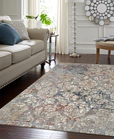 Closeout! Karastan Soiree La Brea Grey 2'4" x 7'10" Runner Rug