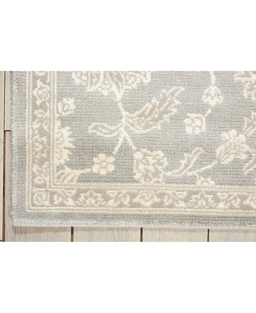 Nourison Home Luminance LUM04 Gray 2'3" x 8' Runner Rug
