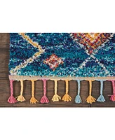 Closeout! Nourison Home Nomad NMD01 Red and Multi 7'10" x 10'6" Area Rug