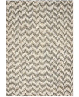 Nourison Home Deco Mod DEC03 Mist and Ivory 3'9" x 5'9" Area Rug