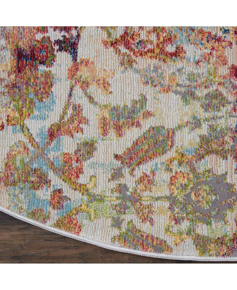 Nourison Home Ankara Global ANR06 Ivory 6' Round Rug