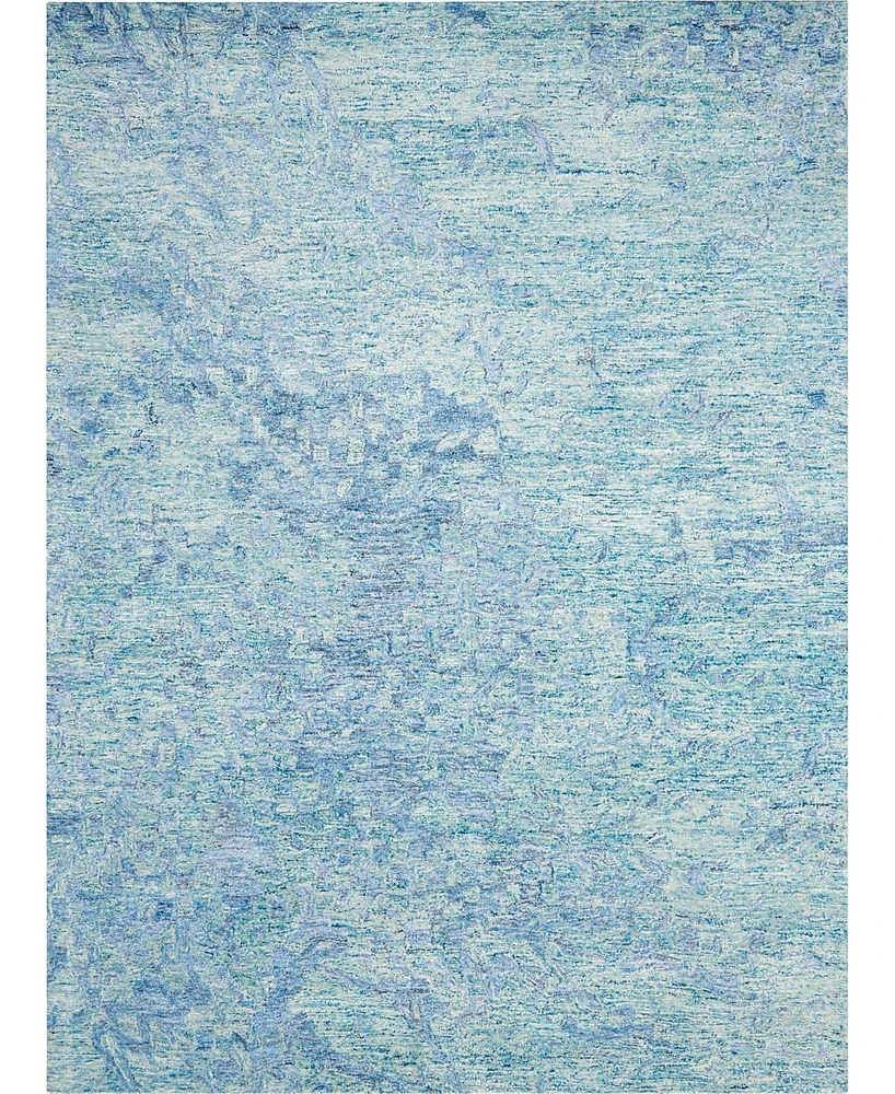 Nourison Home Gemstone GEM05 Aqua 5'6" x 7'5" Area Rug