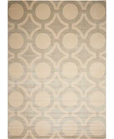 Nourison Home Luminance LUM01 Cream and Gray 7'6" x 10'6" Area Rug
