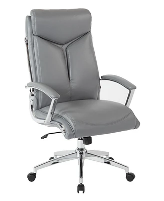 Osp Home Furnishings Executive Faux Leather Office High Back Chair