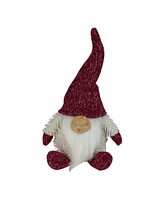 Northlight Chubby Smiling Gnome Plush Table top Christmas Figure
