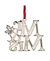 Northlight "Mr and Mrs" Christmas Ornament with Holly Leaves