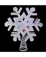 Northlight Lighted Snowflake Christmas Tree Topper