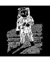 La Pop Art Men's Word Astronaut Crewneck Sweatshirt
