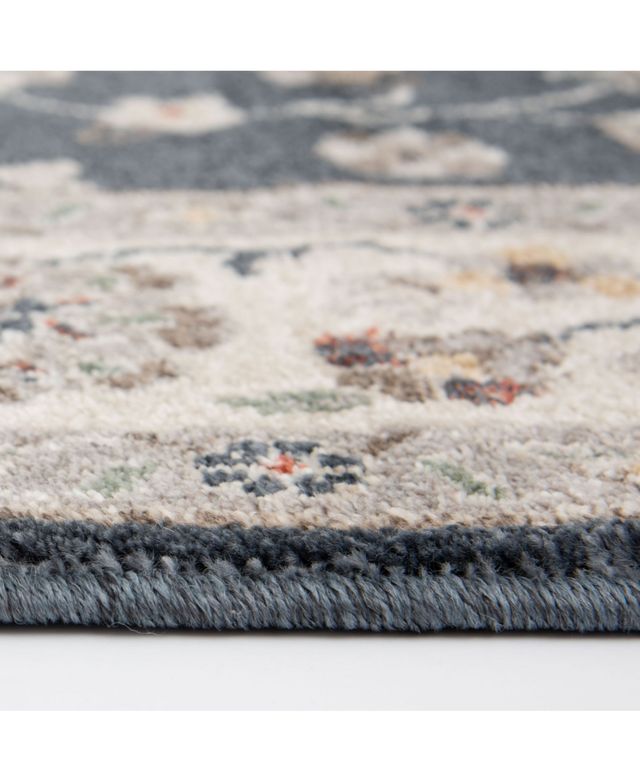 Closeout! Portland Textiles Cassandra Maneli Blue 5' x 7'3" Area Rug