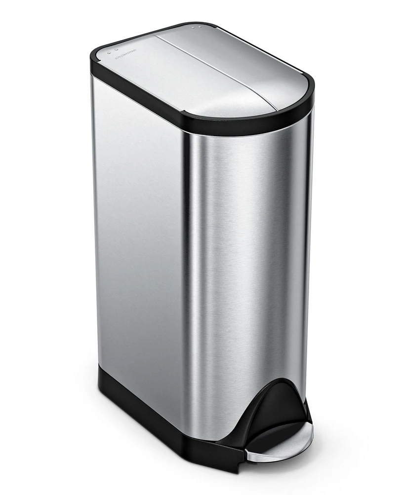 simplehuman 30 Liter Butterfly Lid Step Kitchen Trash Can