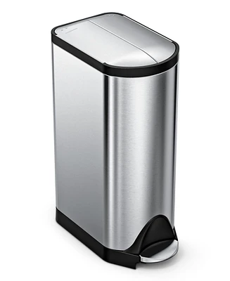 simplehuman 30 Liter Butterfly Lid Step Kitchen Trash Can
