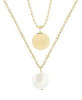 brook & york 14K Gold Plated Lola Initial Layering Set - Gold-Plated