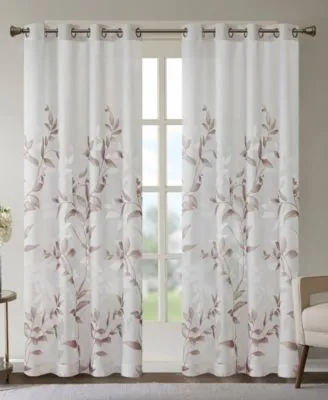 Madison Park Cecily Floral Window Panels