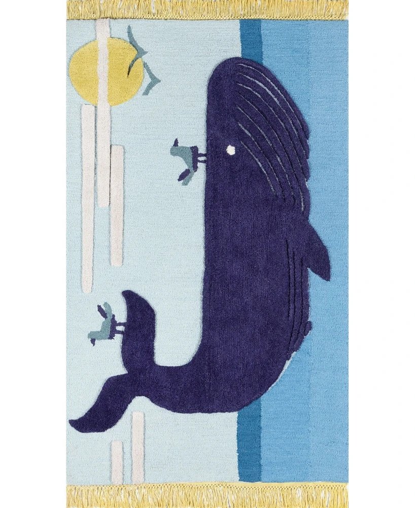 Momeni Atticus Atc-2 Blue 5' x 7' Area Rug
