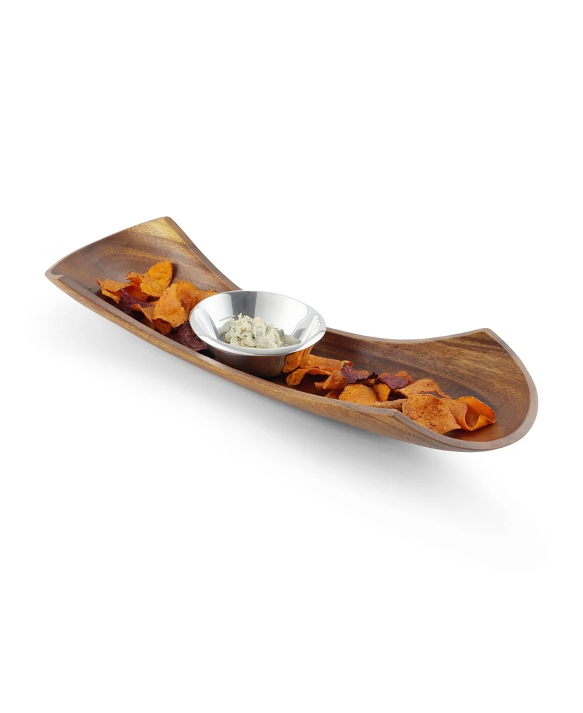 Nambe Canu Chip and Dip