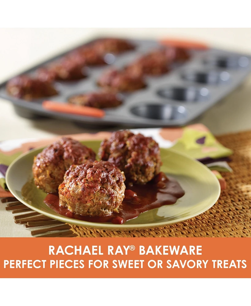 Rachael Ray Yum-o! Bakeware Oven Lovin Nonstick 4-Pc. Muffin and Cupcake Making Set