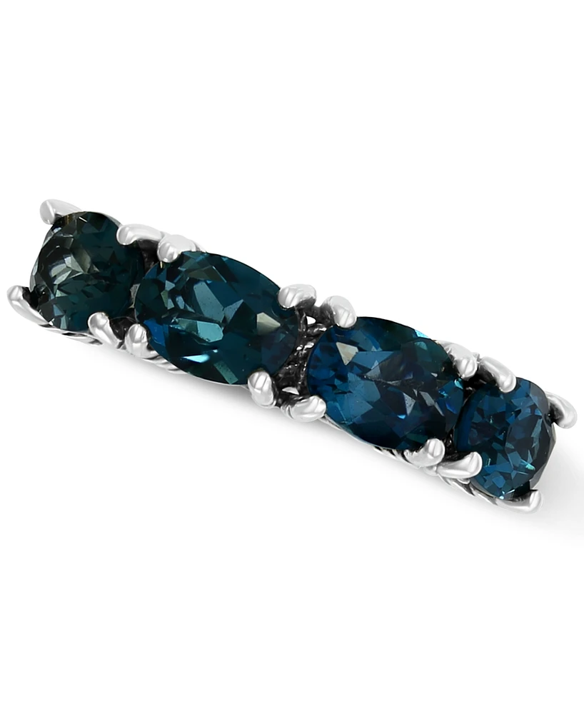 Effy London Blue Topaz Statement Ring (3-3/4 ct. t.w.) in Sterling Silver