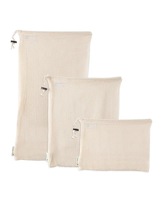 Kitchen Details Cotton Mesh Produce Bags, Set of 3