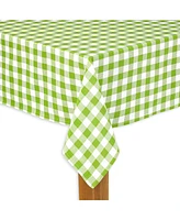 Lintex Buffalo Check Green 100% Cotton Table Cloth for Any Table 70" Round