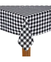 Lintex Buffalo Check Black 100% Cotton Table Cloth for Any Table 70" Round