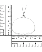 Cubic Zirconia Multi Cut Adjustable Bolo Bracelet Sterling Silver (Also 14k Gold Over Silver)
