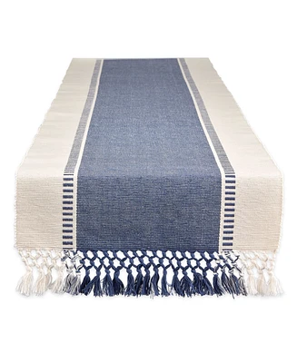 Design Imports Dobby Stripe Table Runner, 13" x 72"