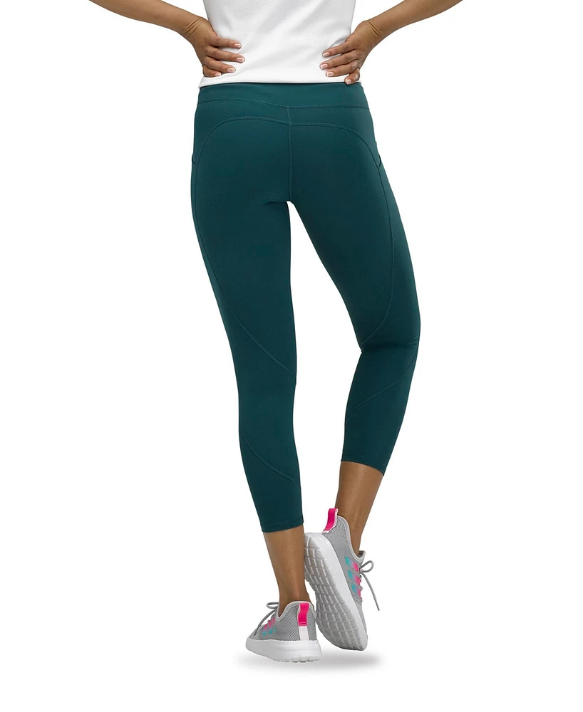 Hue Women's Active Pep Talking Skimmer Cropped Legging