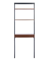 Pamella 2 Shelf Leaning Desk