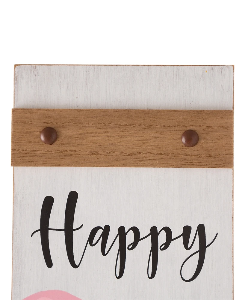 Glitzhome 42"H Wooden "Happy Easter" Porch Sign