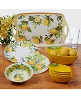 Certified Lemon Zest 6 Piece Melamine Dinner Plate